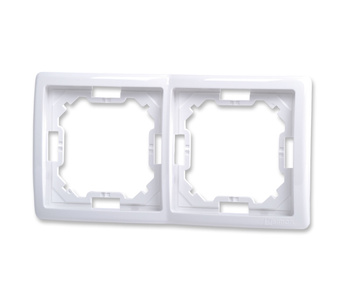 Kontakt simon basic bmr2/11 ramka podwójna biała
