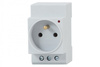 F-ELEKTRO F6.0421  Gniazdo 230V na szynę TH35 z kontrolką