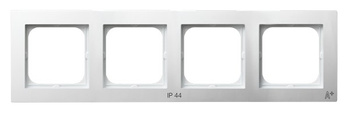 OSPEL AS RH-4GA/00 ANTYBAKTERYJNY Ramka poczwórna do łączników IP-44