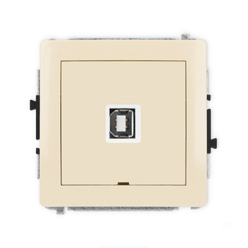 KARLIK DECO 1DGUSBBO-3  Gniazdo pojedyńcze  USB A-B 2.0