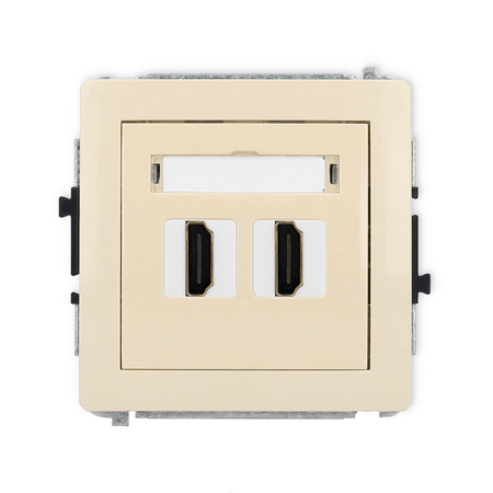 KARLIK DECO 1DHDMI-6 Mechanizm gniazda podwójnego HDMI 2.1, 8K