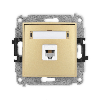 KARLIK ICON 29IGT-1  Gniazdo telefoniczne pojedyńcze  1xRJ11