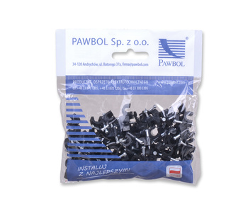PAWBOL H.7005C UCHWYT DO KABLA PRZEWODU FLOP KLIP 7mm 100szt