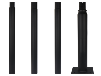 Składany słup oświetleniowy 4m czarny PRIME