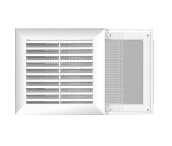 SL/135 K kratka wentylacyjna kwadrtowa biała fi 135mm 003-009