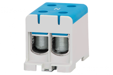 F-ELEKTRO F2.0300 LZ Listwa zaciskowa w korpusie ZU 1-torowa 2x150/2x150mm2-niebieska