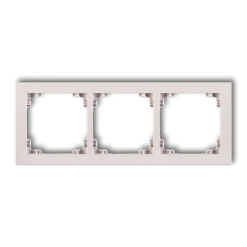 KARLIK DECO 40DR-3 Ramka uniwersalna potrójna z tworzywa DECO Pastel Matt