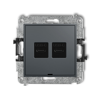 KARLIK ICON 28ICUSBBO-7  Ładowarka USB podwójna  2xUSB C