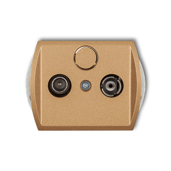 KARLIK TREND 8G9P  Gniazdo abonenckie RTV przelotowego 9dB