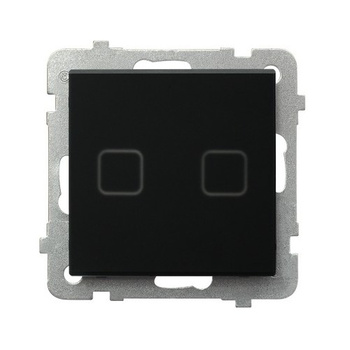 OSPEL SONATA TOUCH ŁPDT-2RS/m/79 Łącznik dotykowy dwugrupowy świecznikowy z podświetleniem + wi-fi