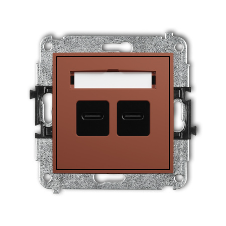 KARLIK MINI 63MCUSB-7 Mechanizm ładowarki USB podwójnej 2xUSB C, 20W max.