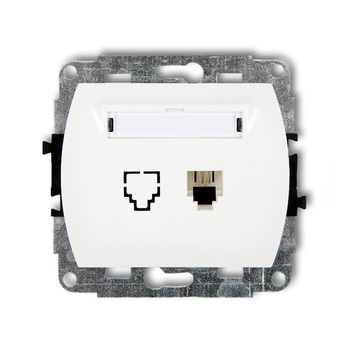 KARLIK TREND GT-1  Gniazdo telefoniczne pojedyńcze  1xRJ11