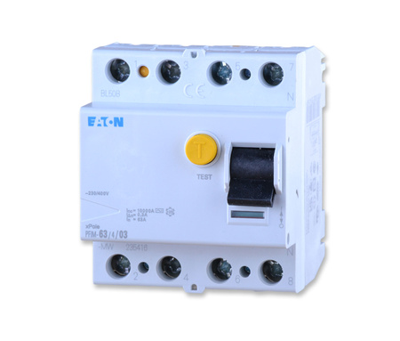 Eaton pfim-63/4/03-mw wyłącznik różnicowoprądowy 4P 63A 0,3A typ ac