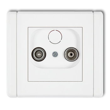 KARLIK FLEXI FG12P  Gniazdo abonenckie RTV przelotowe 12dB