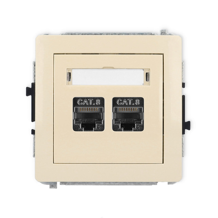 KARLIK DECO 1DGK-12 Gniazdo komputerowe podwójne 2xRJ45