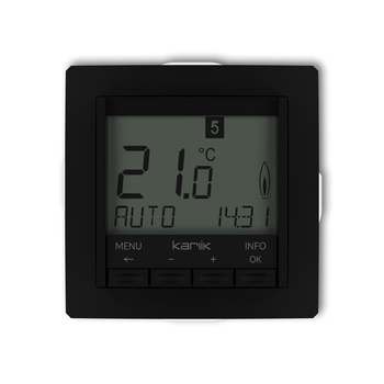 KARLIK DECO 12DRT-3.1 Mechanizm uniwersalnego elektronicznego tygodniowego regulatora temperatury (podświetlenie białe)