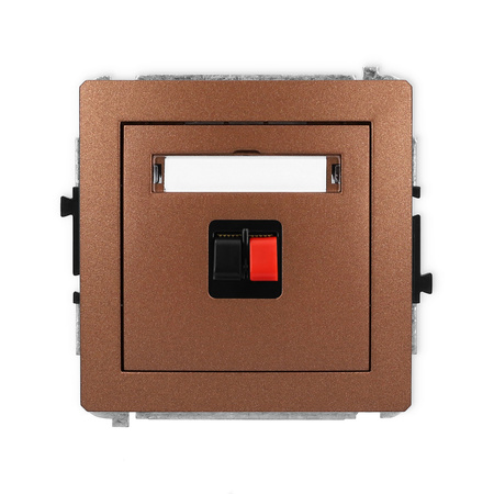 KARLIK DECO 9DGG-1 Gniazdo głośnikowe pojedyńcze