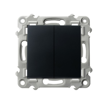 OSPEL SZAFIR ŁP-19Z/m/33 Łącznik podwójny krzyżowy czarny metalik