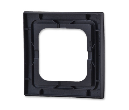OSPEL AS RH-1G/33 Ramka pojedyncza do łączników IP44 czarny metalik