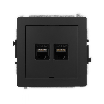 KARLIK DECO 12DGKBO-8  Gniazdo komputerowe podwójne 2xRJ45