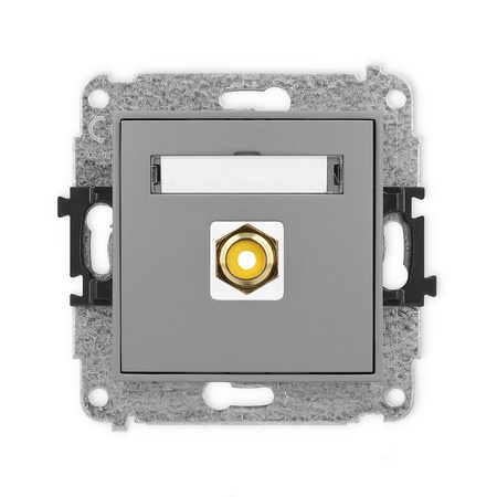 KARLIK ICON 27IGRCA-1  Gniazdo pojedyńcze  RCA (typu cinch - żółty