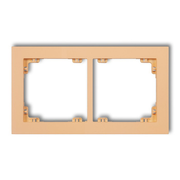 KARLIK DECO 45DR-2 Ramka uniwerstalna podwójna z tworzywa DECO Pastel Matt