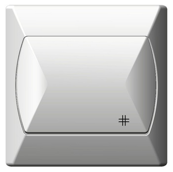 OSPEL AKCENT ŁP-4A/00 Łącznik krzyżowy biały