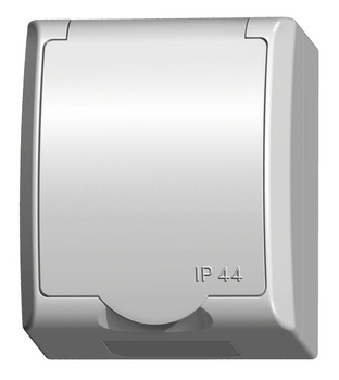 Ospel fala GNH-1HZ/00/w Gniazdo pojedyncze z uziemieniem biały