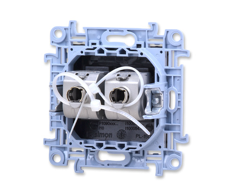 Kontakt Simon 10 c62e.01/49 gniazdo komputerowe podwójne rj45 kat. 6e