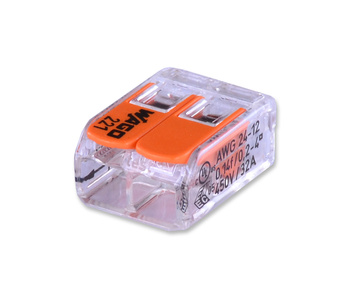 Złączka WAGO 2x0,2-4 linka/drut pomarańczowa
