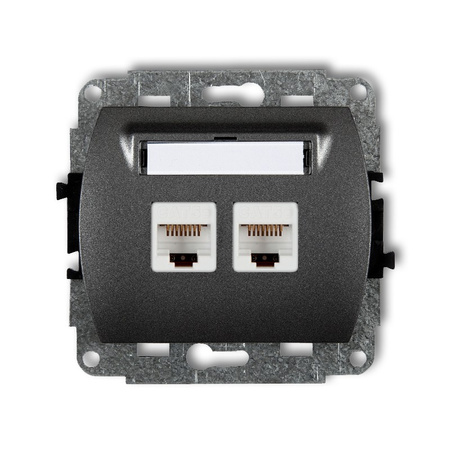KARLIK TREND 11GK-6 Gniazdo komputerowe podwójne 2xRJ45