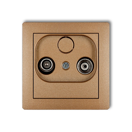 KARLIK DECO 8DG15P Gniazdo abonenckie RTV przelotowego 15dB