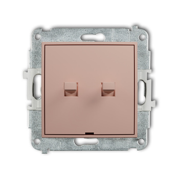 KARLIK ICON 62IWPUS-8 Mechanizm łącznika zwiernego żaluzjowego w stylu amerykańskim (dwa klawisze bez piktogramów)