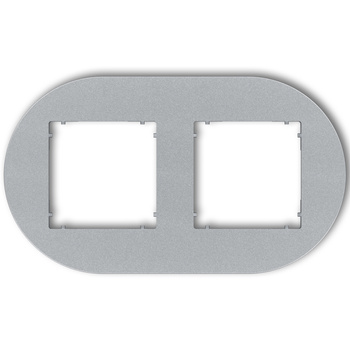 KARLIK MINI 7MRTO-2 Ramka uniwersalna podwójna okrągła z tworzywa