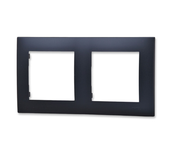 Ospel szafir r-2z/33 ramka podwójna 2-krotna czarny metalik