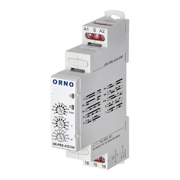 Przekaźnik czasowy Economic, 10 funkcji, 230VAC