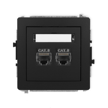 KARLIK DECO 12DGK-12  Gniazdo komputerowe podwójne 2xRJ45