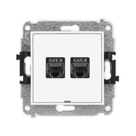 KARLIK MINI MGKBO-12  Gniazdo komputerowe podwójne 2xRJ45