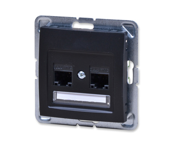 Ospel impresja gpk-2y/k/m/33 podwójne gniazdo komputerowe