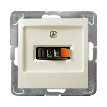 Ospel impresja GG-1Y/m/27 Gniazdo głośnikowe pojedyncze ecru