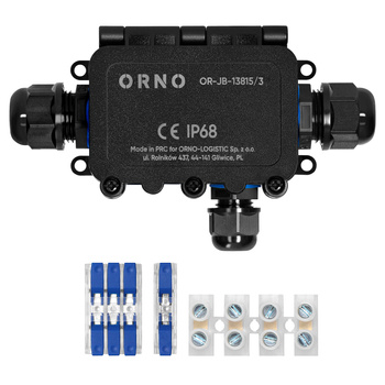 Puszka n/t HD IP68, 0,5-6,0mm² ,2 dławnice M20, 1 dławnica M16