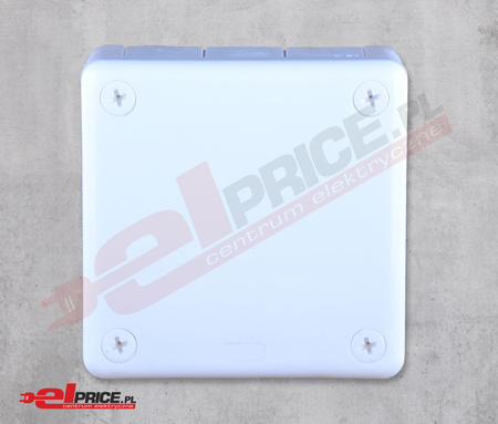 Puszka natynkowa hermetyczna ip55 98x98x42  "90" n/t ip55 12-wl