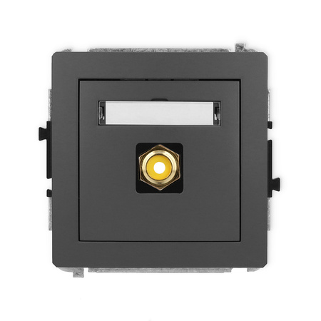 KARLIK DECO 28DGRCA-1  Gniazdo pojedyńcze  RCA (typu cinch - żółty