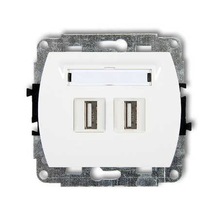 KARLIK TREND GUSB-2  Gniazdo podwójne 2xUSB A-A 2.0