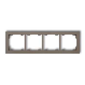 KARLIK DECO 49DR-4 Ramka uniwersalna podczwórna z tworzywa DECO Pastel Matt