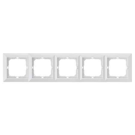 Ramka pieciokrotna Pearl, Ra-5P, biały