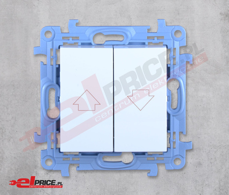 Simon 10 przycisk żaluzjowy biały moduł 10ax czp1.01/11