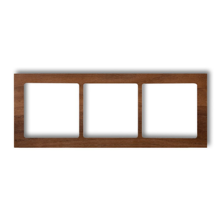 KARLIK DECO DRD-3E Ramka uniwersalna potrójne - drewno (orzech amerykański)