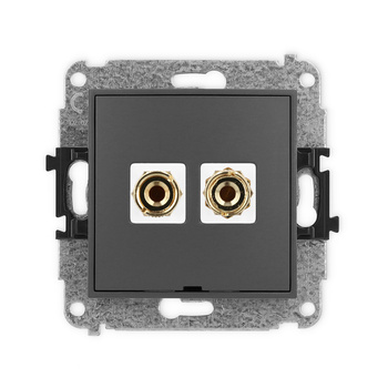 KARLIK ICON 28IGGBO-3  Gniazdo głośnikowe pojedyńcze