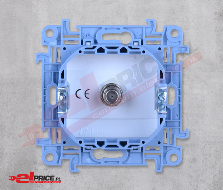 Simon 10 casf1.01/11 gniazdo antenowe sat pojedyn. Typ f białe